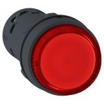 Schneider Electric Моноблочная кнопка с подсветкой, пластик, красный, Ø22, встроенный светодиод, пружинный возврат, 230…240 V AC, 1 НО (арт. XB7NW34M1) в Санкт-Петербурге фото
